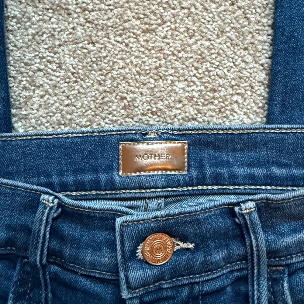 MOTHER Women's Hustler Ankle Fray Jeans Size 27 - Picture 3 of 10